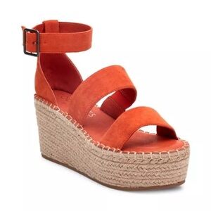 Coconuts by Matisse Orange Wedge Sandals